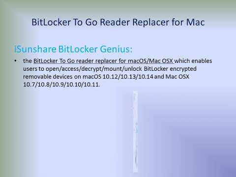 bitlocker to go reader for mac